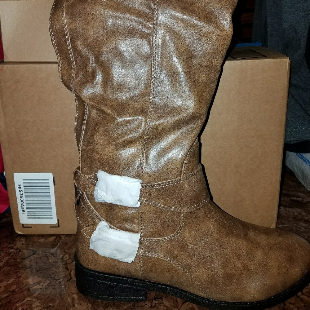 NEW Tall  buckle boots